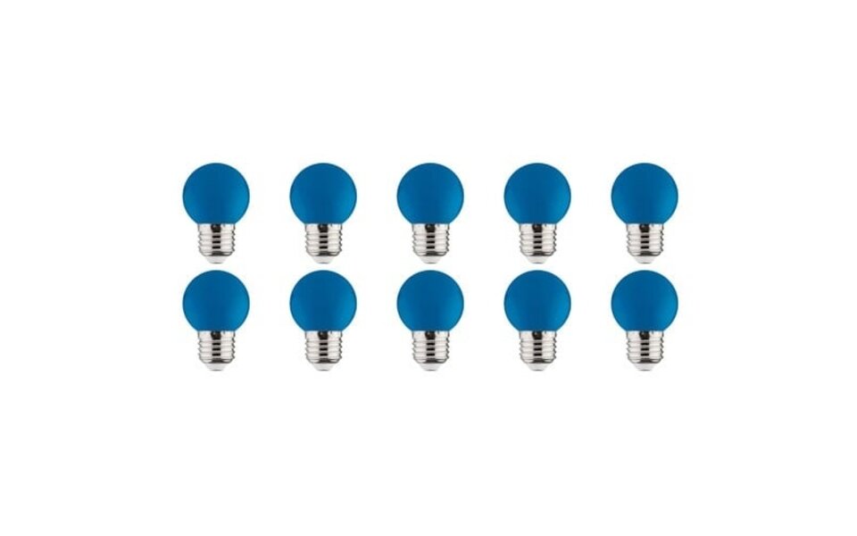 HLW LED 10x LED Lamp E27 Kozolux Romba Blue 1W HLW LED 10x LED Lamp E27 Kozolux Romba Blue 1W