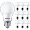PHILIPS CorePro LEDbulb E27 Peer Mat 10 Pack 8W 6500K Lichtbronnen PHILIPS CorePro LEDbulb E27 Peer Mat 10 Pack 8W 6500K Lichtbronnen