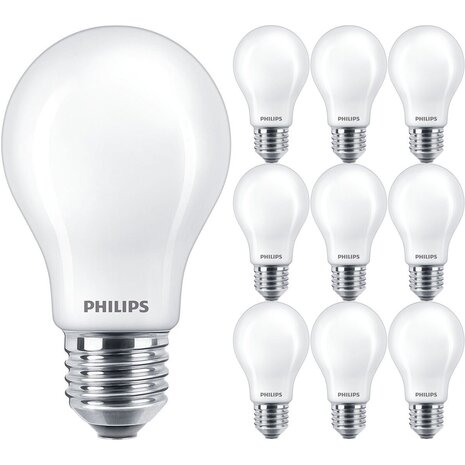 PHILIPS MASTER Value LEDbulb E27 Peer Mat 10 Pack 3.4W 2700K Dimbaar PHILIPS MASTER Value LEDbulb E27 Peer Mat 10 Pack 3.4W 2700K Dimbaar