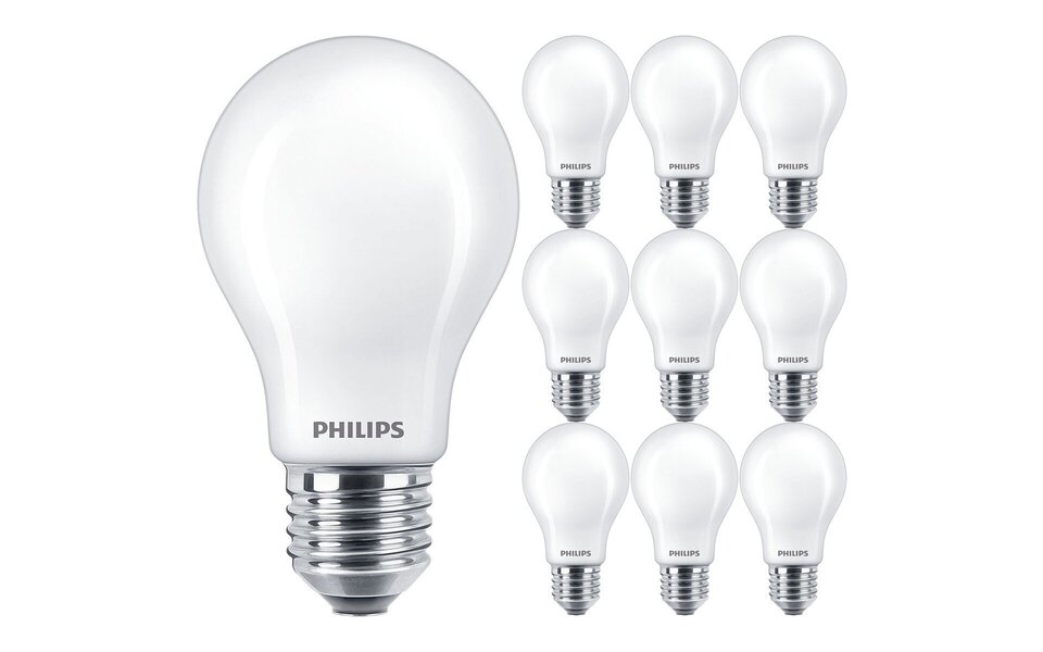 Philips PHILIPS MASTER Value LEDbulb E27 Peer Mat 10 Pack 3.4W 2700K Dimbaar