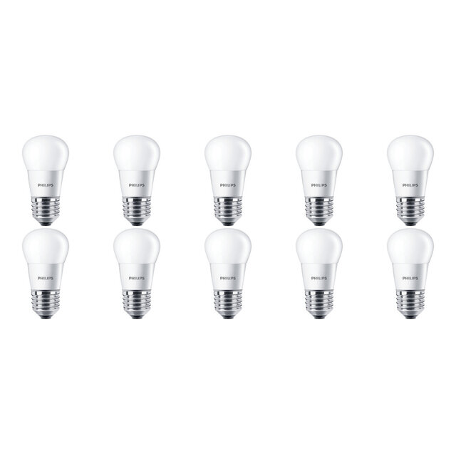PHILIPS CorePro Lustre P45 E27 10 Pack 4W 2700K Lichtbronnen PHILIPS CorePro Lustre P45 E27 10 Pack 4W 2700K Lichtbronnen