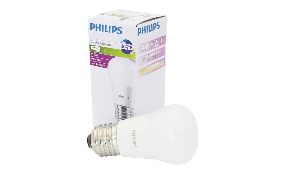 Philips PHILIPS CorePro Lustre P45 E27 10 Pack 4W 2700K Philips PHILIPS CorePro Lustre P45 E27 10 Pack 4W 2700K