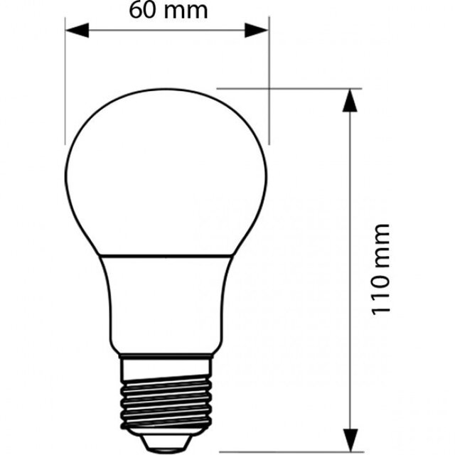 Philips PHILIPS LEDbulb A60 E27 10 Pack 8W 2700K