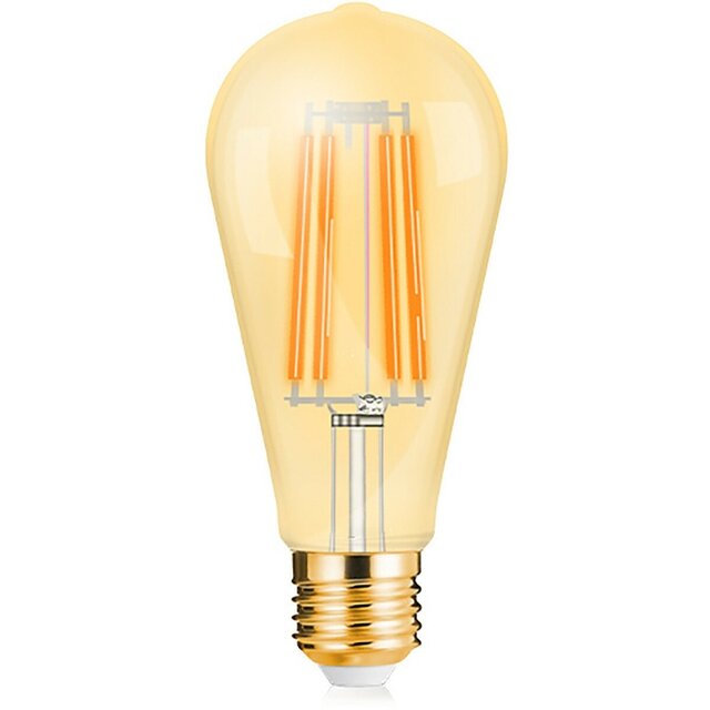 HLW LED 10x LED Lamp E27 Edison Filament Brinton 6W ST64 Dimbaar