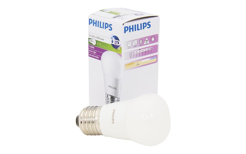 Philips PHILIPS CorePro Lustre P45 E27 10 Pack 5.5W 2700K Philips PHILIPS CorePro Lustre P45 E27 10 Pack 5.5W 2700K