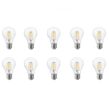 LED Lamp 10 Pack Filament E27 4W Natuurlijk Wit 4200K