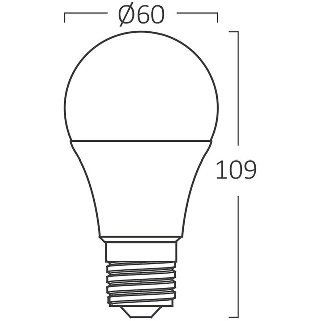 HLW LED LED Lamp E27 Standaard Brinton 5W 6500K A60