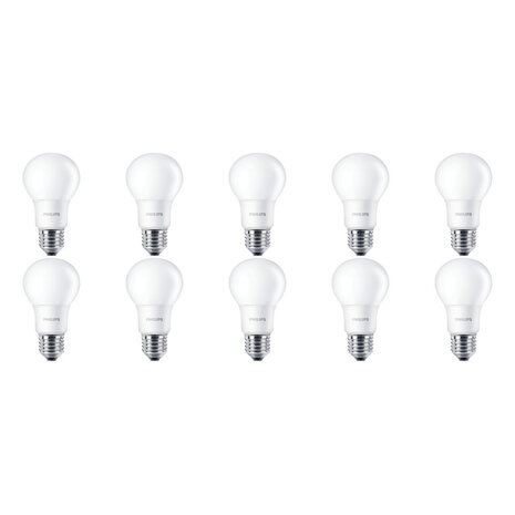 PHILIPS CorePro LEDbulb E27 A60 10 Pack 5.5W 2700K PHILIPS CorePro LEDbulb E27 A60 10 Pack 5.5W 2700K