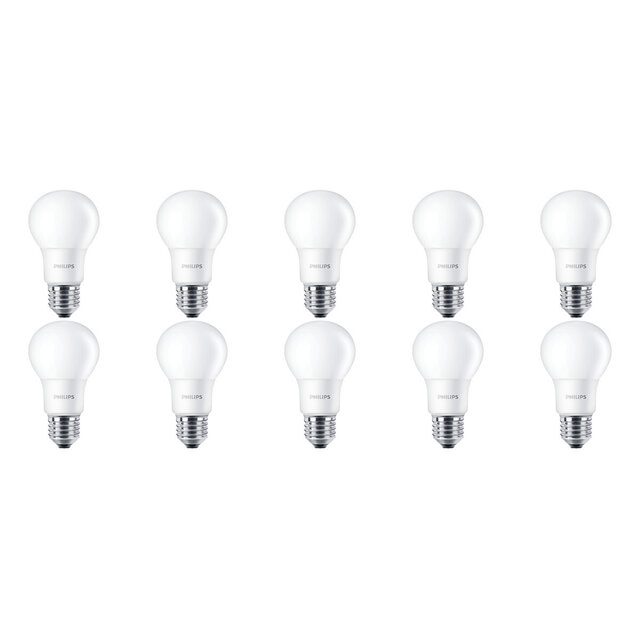 PHILIPS CorePro LEDbulb E27 A60 10 Pack 5.5W 2700K Lichtbronnen