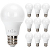 LED Lamp 10 Pack E27 8W Warm White 3000K