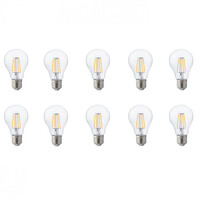 LED Lamp 10 Pack Filament E27 6W Natuurlijk Wit 4200K