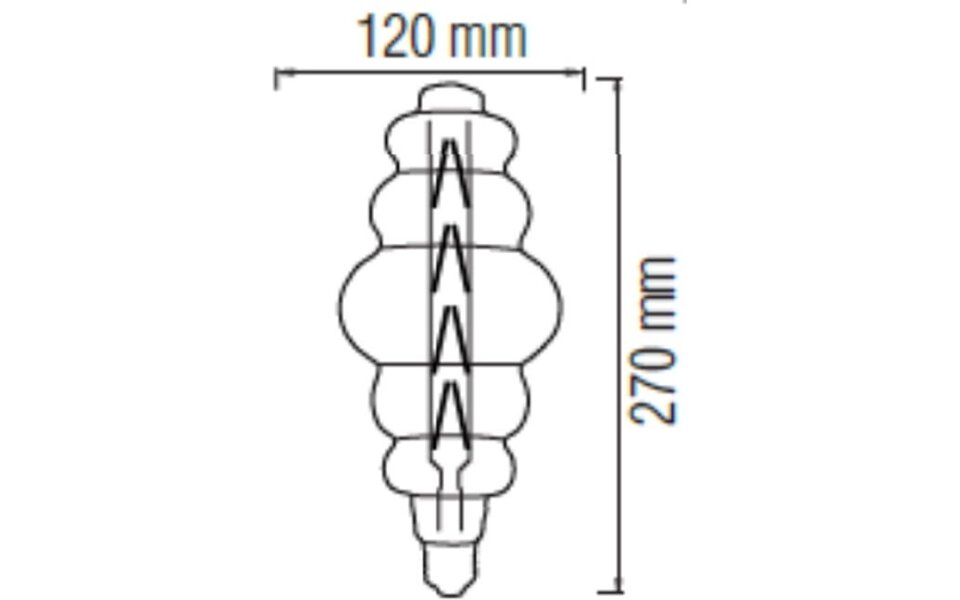 HLW LED LED Lamp Design Origa E27 8W Amber 2200K