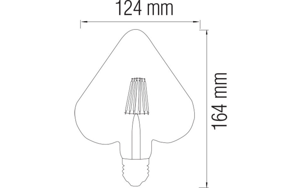 HLW LED LED Lamp Filament Rustiek Hart E27 6W 2200K HLW LED LED Lamp Filament Rustiek Hart E27 6W 2200K
