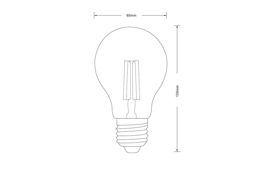 HLW LED LED Lamp Day and Night Sensor Aigi Lido E27 8W 3000K