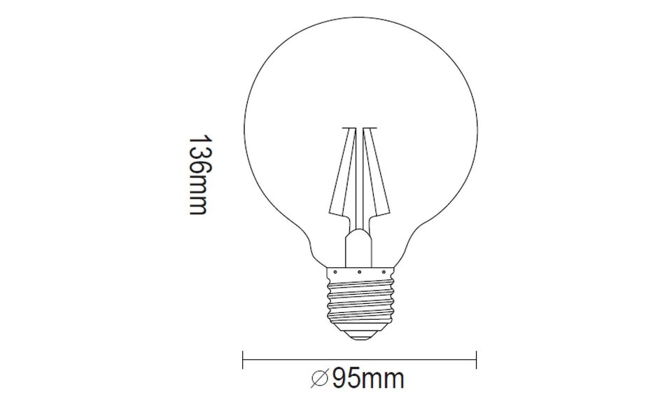 HLW LED LED Lamp Aigi Glow Love E27 4W 1800K Amber HLW LED LED Lamp Aigi Glow Love E27 4W 1800K Amber