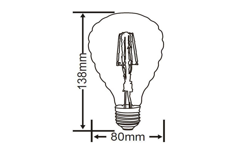 HLW LED LED Lamp Aigi Glow Heart E27 4W 1800K Amber HLW LED LED Lamp Aigi Glow Heart E27 4W 1800K Amber