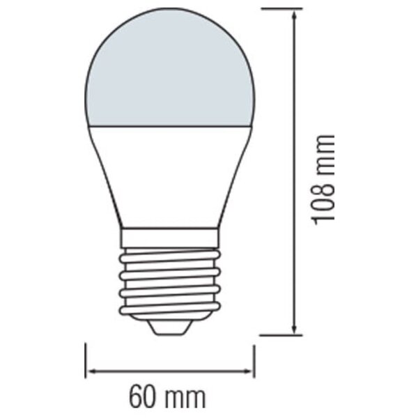 HLW LED LED Lamp Filament Trion Limpo E27 7W 2700K Dimbaar Chroom Glas HLW LED LED Lamp Filament Trion Limpo E27 7W 2700K Dimbaar Chroom Glas