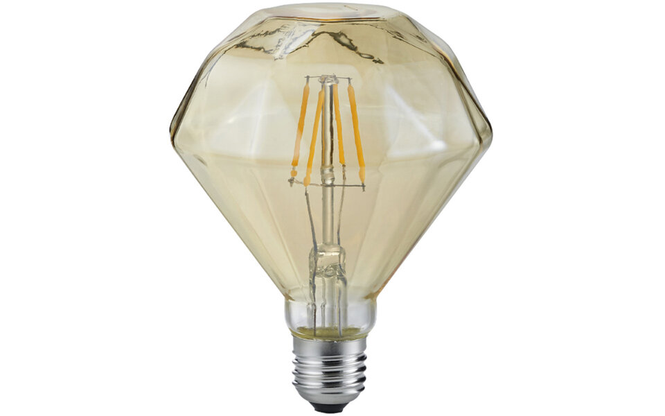 HLW LED LED Lamp Filament Trion Topus E27 4W 2700K Aluminium Amber