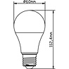 LED lamp met E27 fitting, 10W, dimbaar, natuurlijk wit licht van 4200K en 900 lumen LED lamp met E27 fitting, 10W, dimbaar, natuurlijk wit licht van 4200K en 900 lumen