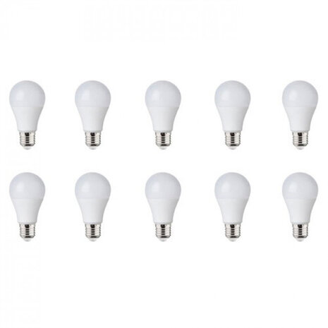 LED Lamp 10 Pack E27 Fitting 10W Warm Wit 3000K LED Lamp 10 Pack E27 Fitting 10W Warm Wit 3000K