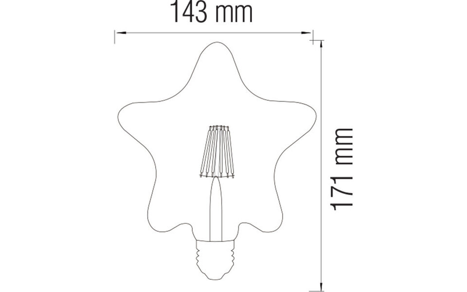 HLW LED LED Bulb Filament E27 Fitting 8W Natural White 4200K HLW LED LED Bulb Filament E27 Fitting 8W Natural White 4200K