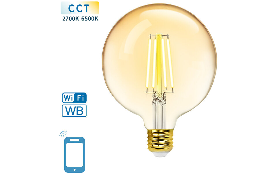 HLW LED LED Bulb 10 Pack Filament E27 Fitting 8W Warm White 2700K