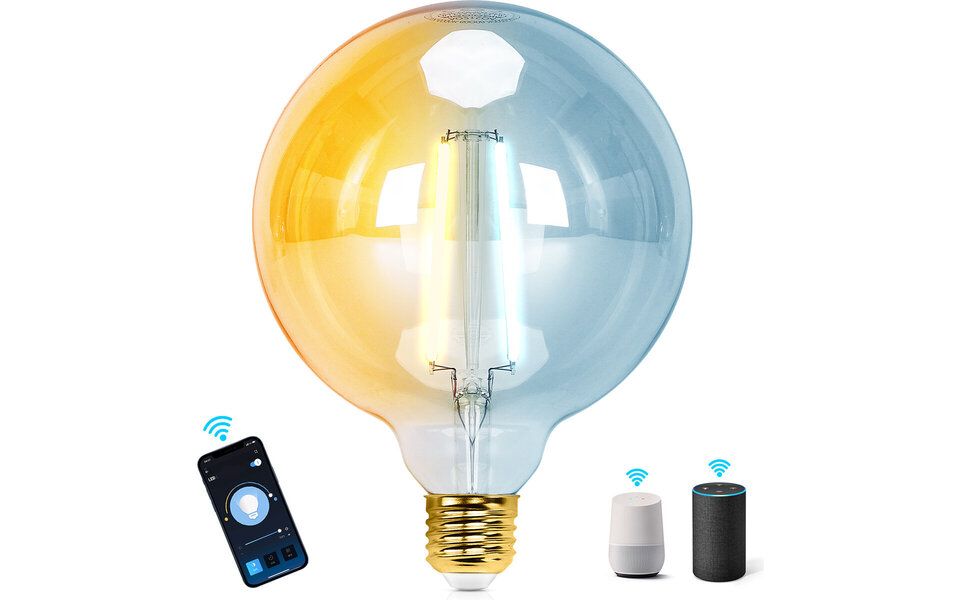 HLW LED LED Bulb 10 Pack Filament E27 Fitting 8W Warm White 2700K