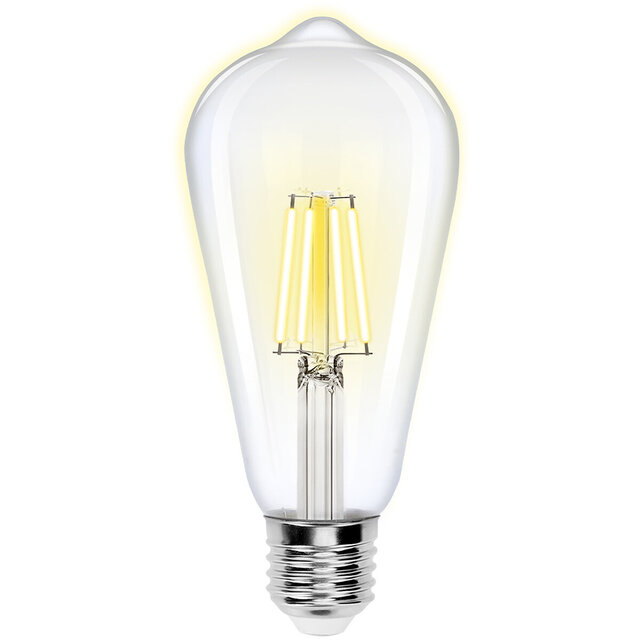 LED Lamp Filament Rustiek Ster E27 Fitting 6W Warm Wit 2200K Lichtbronnen