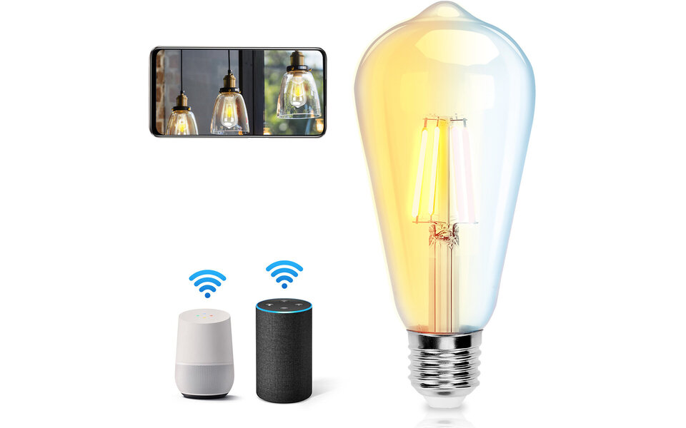 HLW LED LED Lamp Filament Rustic Star E27 Fitting 6W Warm White 2200K HLW LED LED Lamp Filament Rustic Star E27 Fitting 6W Warm White 2200K