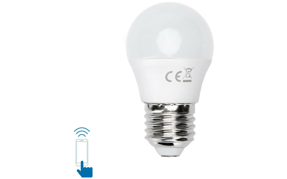 HLW LED LED Lamp Smart LED Aigi Rixona Bulb A60 6W RGB WiFi Amber Glass