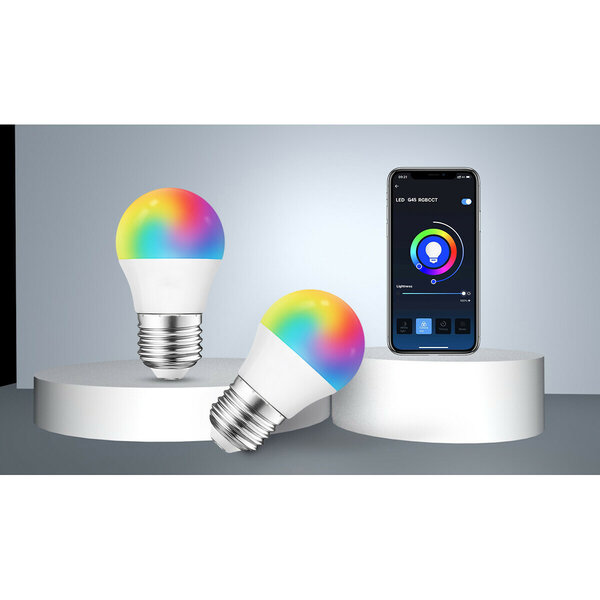 HLW LED LED Lamp Smart LED Aigi Rixona Bulb A60 6W RGB Wifi Amber Glas HLW LED LED Lamp Smart LED Aigi Rixona Bulb A60 6W RGB Wifi Amber Glas