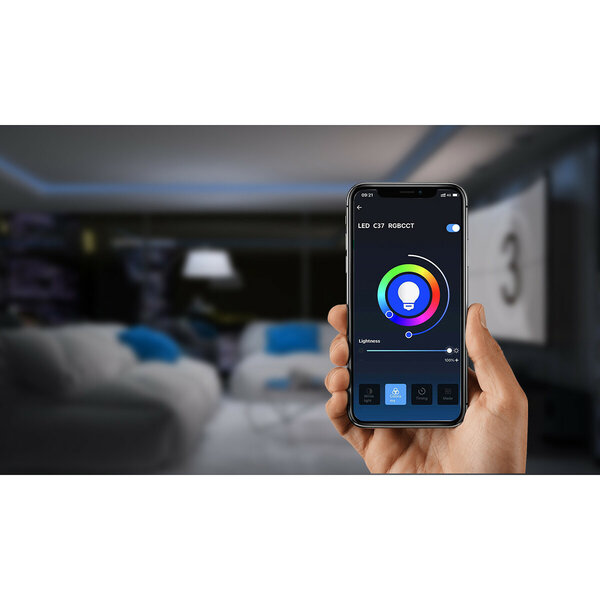 HLW LED LED Lamp Smart LED Aigi Rixona Bulb A60 6W RGB Wifi Amber Glas HLW LED LED Lamp Smart LED Aigi Rixona Bulb A60 6W RGB Wifi Amber Glas