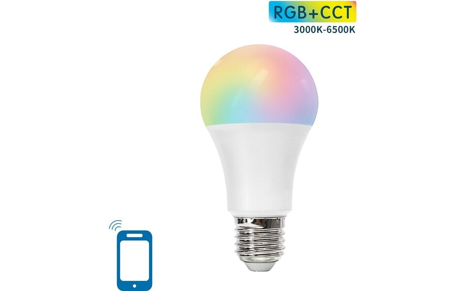 HLW LED LED Lamp Smart LED Aigi Rixona Bulb ST64 6W RGB Wifi Transparant