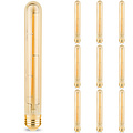 Value Pack 10x LED Lamp E27 Tube Filament Brinton 6W T30 Dimmable 2200K