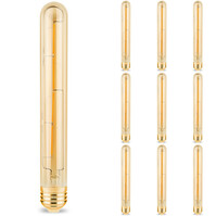 Voordeelpak 10x LED Lamp E27 Buis Filament Brinton 6W T30 Dimbaar 2200K