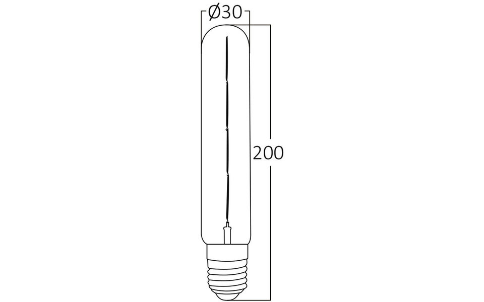 HLW LED Voordeelpak 10x LED Lamp E27 Buis Filament Brinton 6W T30 Dimbaar 2200K HLW LED Voordeelpak 10x LED Lamp E27 Buis Filament Brinton 6W T30 Dimbaar 2200K