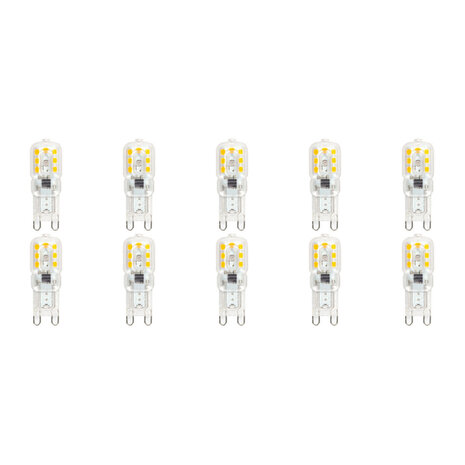 Velvalux LED Lamp 10 Pack - G9 - Dimbaar - Warm Wit 3000K - Vervangt 32W Velvalux LED Lamp 10 Pack - G9 - Dimbaar - Warm Wit 3000K - Vervangt 32W