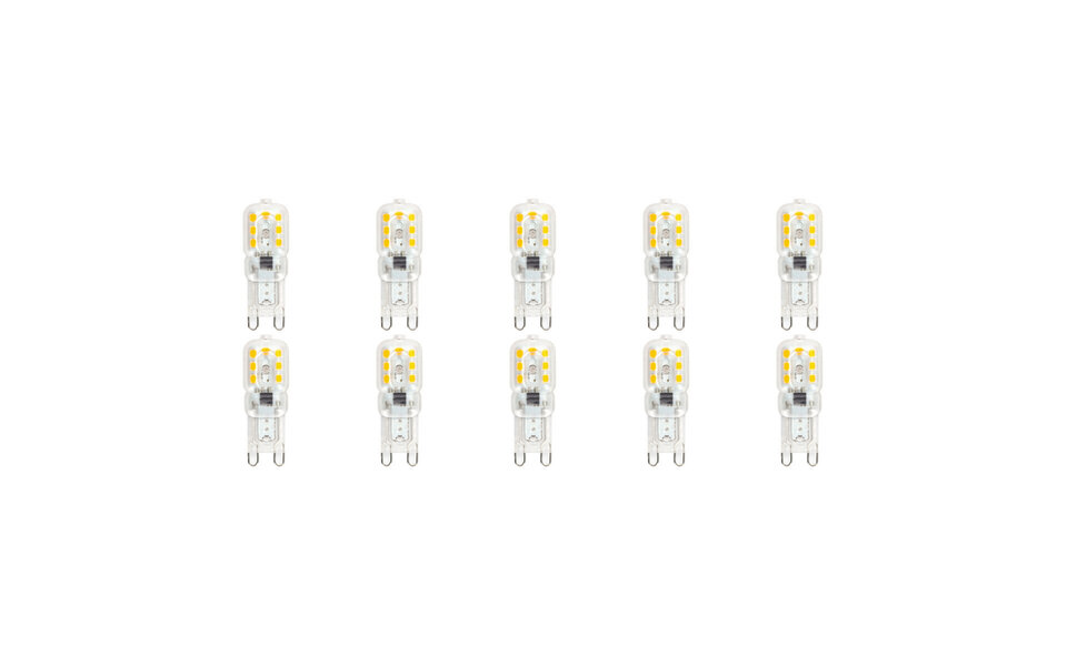 Velvalux Velvalux LED Lamp 10 Pack - G9 - Dimbaar - Warm Wit 3000K - Vervangt 32W