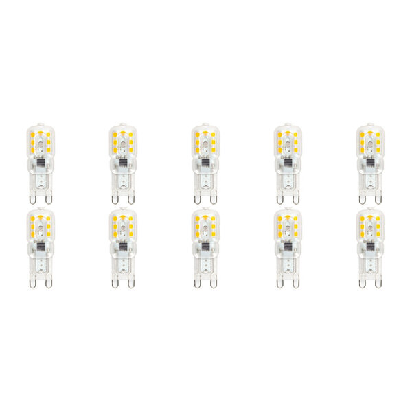 Velvalux Velvalux LED Lamp 10 Pack - G9 - Dimbaar - Warm Wit 3000K - Vervangt 32W Velvalux Velvalux LED Lamp 10 Pack - G9 - Dimbaar - Warm Wit 3000K - Vervangt 32W