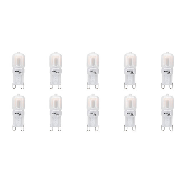 Aigi LED Lamp 10 Pack - G9 Warm Wit 3000K Lichtbronnen Aigi LED Lamp 10 Pack - G9 Warm Wit 3000K Lichtbronnen