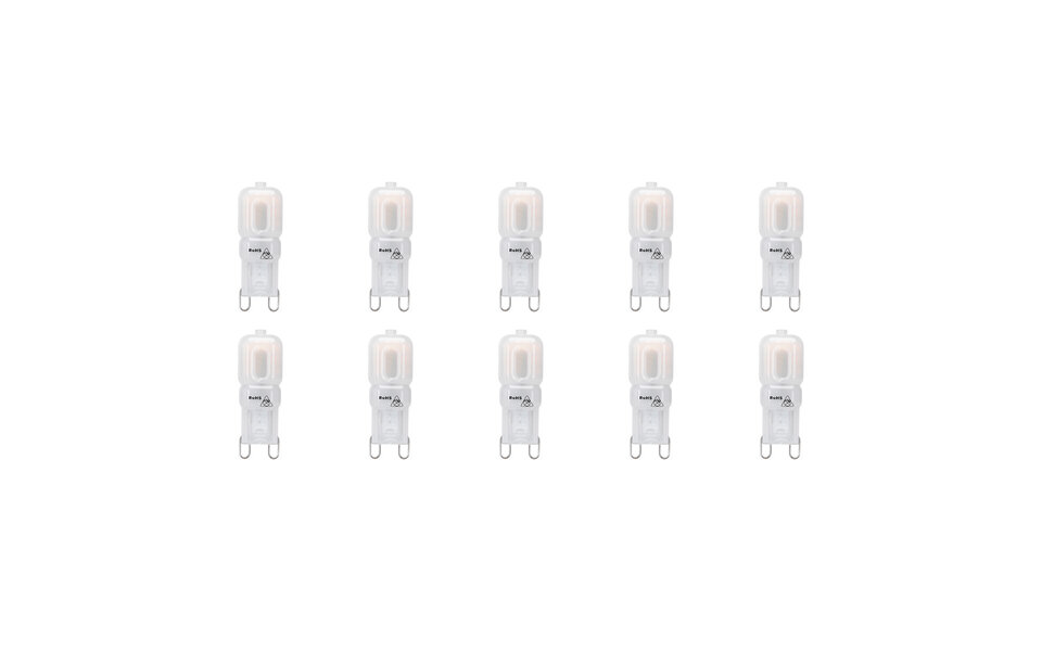 HLW LED Aigi LED Bulb 10 Pack - G9 Fitting Warm White 3000K | Replaces 18W