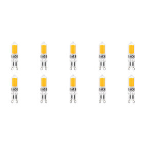 LED Lamp 10 Pack - Aigi - G9 Fitting - 2.2W - Warm Wit 3000K | Vervang LED Lamp 10 Pack - Aigi - G9 Fitting - 2.2W - Warm Wit 3000K | Vervang