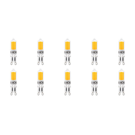 LED Lamp 10 Pack - Aigi - G9 Fitting - 2.2W - Warm Wit 3000K | Vervangt 25W LED Lamp 10 Pack - Aigi - G9 Fitting - 2.2W - Warm Wit 3000K | Vervangt 25W