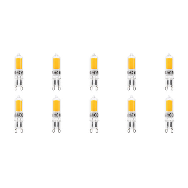 HLW LED LED Lamp 10 Pack - Aigi - G9 Fitting - 2.2W - Warm Wit 3000K | Vervangt 25W HLW LED LED Lamp 10 Pack - Aigi - G9 Fitting - 2.2W - Warm Wit 3000K | Vervangt 25W