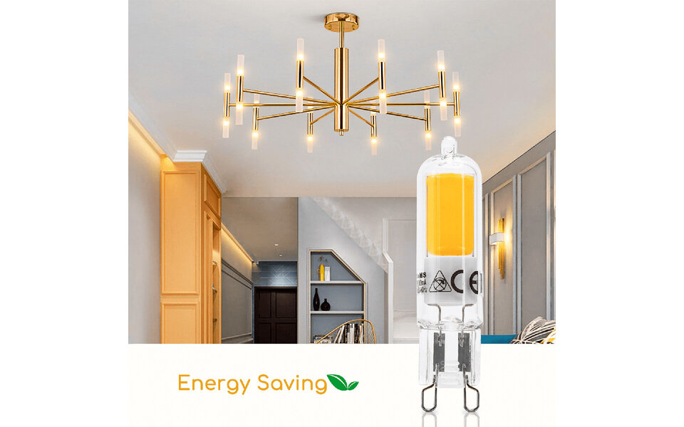 HLW LED LED Bulb 10 Pack - Aigi - G9 Fitting - 2.2W - Warm White 3000K | Replaces 25W