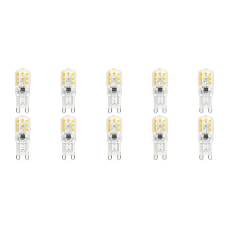 LED Lamp 10 Pack - Aigi Yvona - G9 Fitting - 2.5W - Warm Wit 3000K - Mat Wit - K LED Lamp 10 Pack - Aigi Yvona - G9 Fitting - 2.5W - Warm Wit 3000K - Mat Wit - K