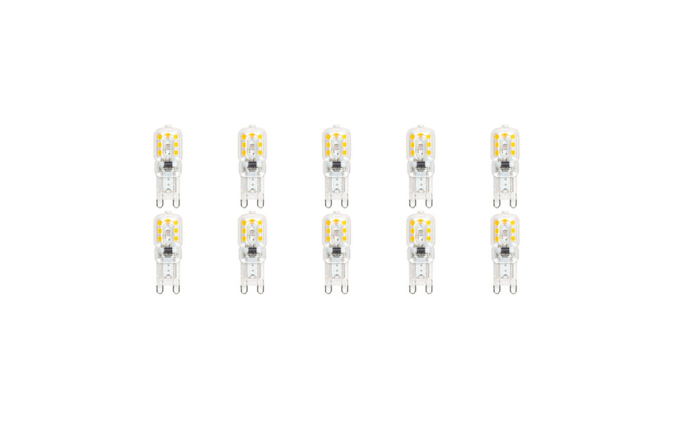 HLW LED LED Lamp 10 Pack - Aigi Yvona - G9 Fitting - 2.5W - Warm Wit 3000K - Mat Wit - K