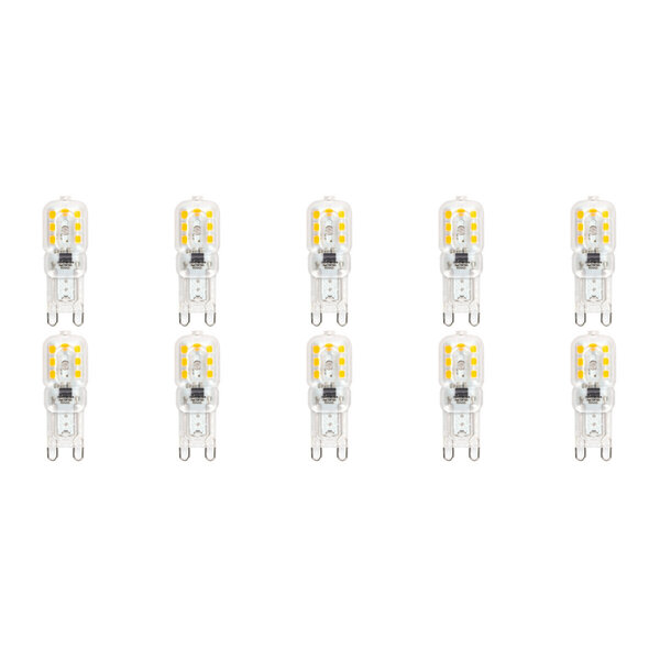 HLW LED LED Lamp 10 Pack - Aigi Yvona - G9 Fitting - 2.5W - Warm Wit 3000K - Mat Wit - K HLW LED LED Lamp 10 Pack - Aigi Yvona - G9 Fitting - 2.5W - Warm Wit 3000K - Mat Wit - K