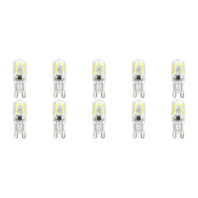 LED Lamp 10 Pack - Aigi Yvona - G9 Fitting - 2.5W - Helder/Koud Wit 65 LED Lamp 10 Pack - Aigi Yvona - G9 Fitting - 2.5W - Helder/Koud Wit 65
