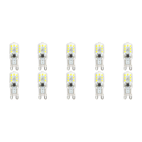 LED Lamp 10 Pack - Aigi Yvona - G9 Fitting - 2.5W - Helder/Koud Wit 6500K - Mat LED Lamp 10 Pack - Aigi Yvona - G9 Fitting - 2.5W - Helder/Koud Wit 6500K - Mat